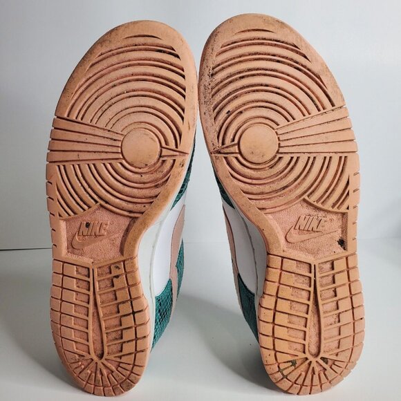 Size 11 - Nike Dunk Low Washed Teal Snakeskin - Picture 5 of 6